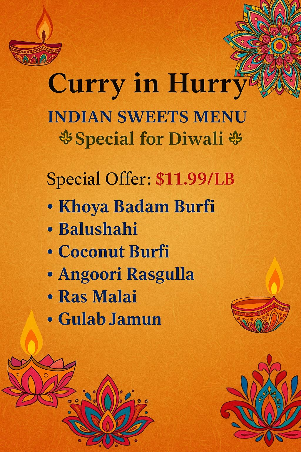 Special Offer - Curry in Hurry Sherwood Park